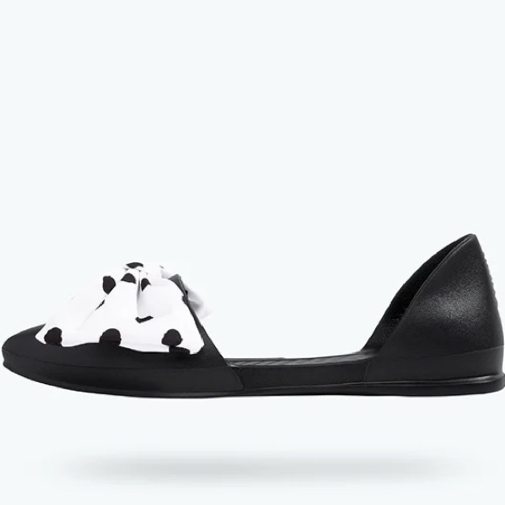 Native Beth Richards Audrey Polka Dot Bow Pointed Toe Flats🖤 - Picture 6 of 13
